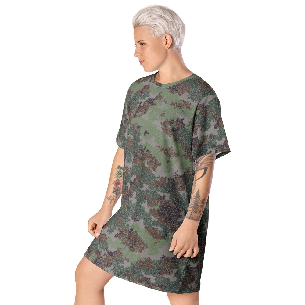 Chinese Chingchong Xingkong Starry Sky Woodland CAMO T-shirt dress - Womens T-Shirt Dress