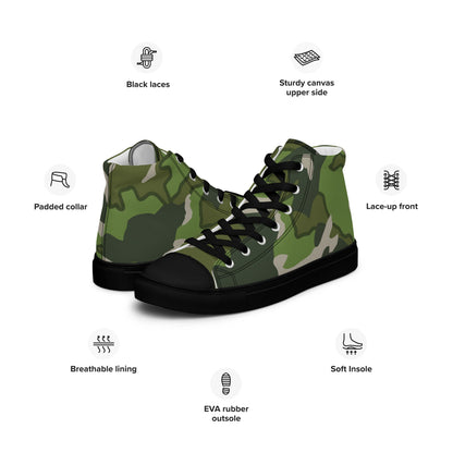 Chinese Denison Type 84 CAMO Mens high top canvas shoes - High Top Canvas Shoes
