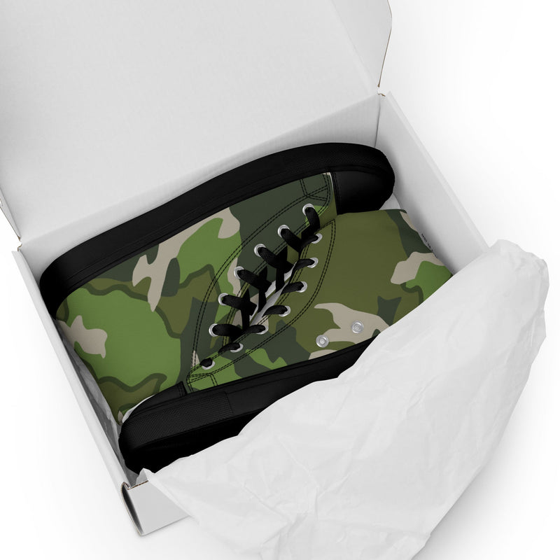 Denison Type 84 Airborne CAMO Mens High-Top Canvas Shoes