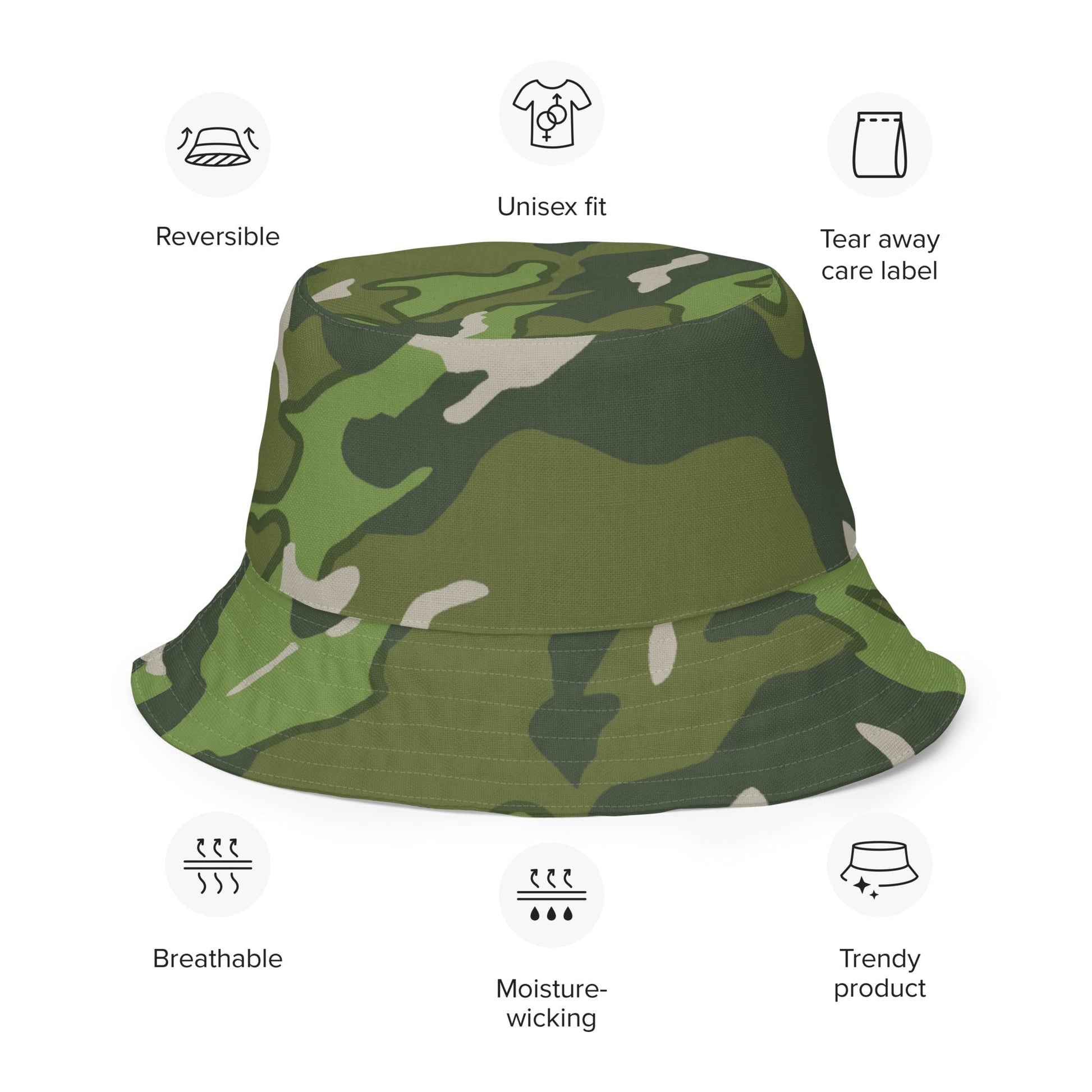 Chinese Denison Type 84 CAMO Reversible bucket hat - Bucket Hats
