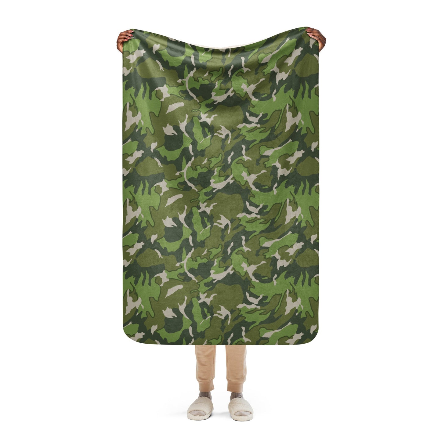Chinese Denison Type 84 CAMO Sherpa blanket - 37″×57″ - Blankets