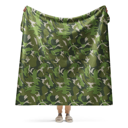 Denison Type 84 Airborne CAMO Sherpa Blanket - 60″×80″