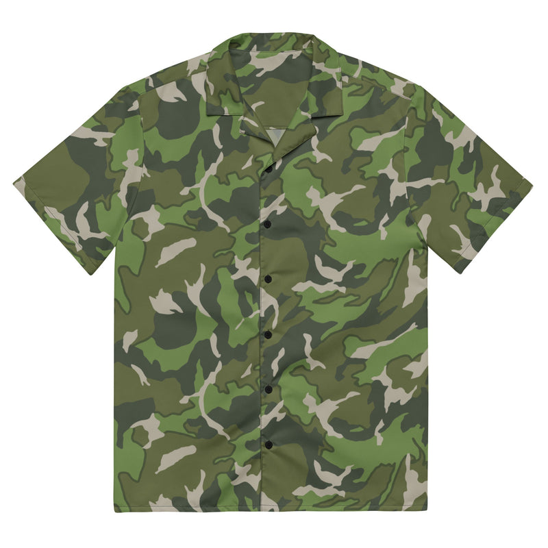 Denison Type 84 Airborne CAMO Unisex Short-Sleeve Button Shirt - 2XS - Button-Up