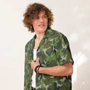 Denison Type 84 Airborne CAMO Unisex Short-Sleeve Button Shirt - Button-Up