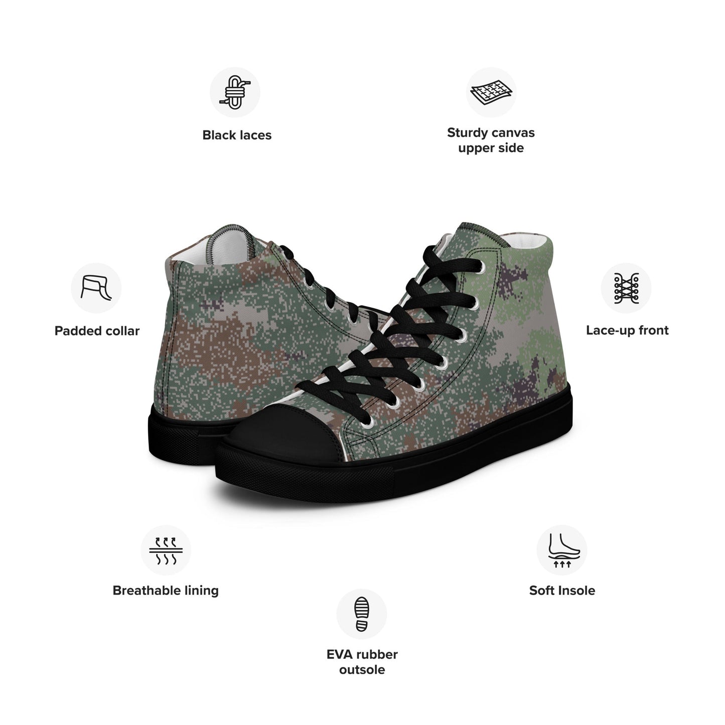 Chinese Digital Starry Sky CAMO Mens high top canvas shoes High Top Canvas Shoes