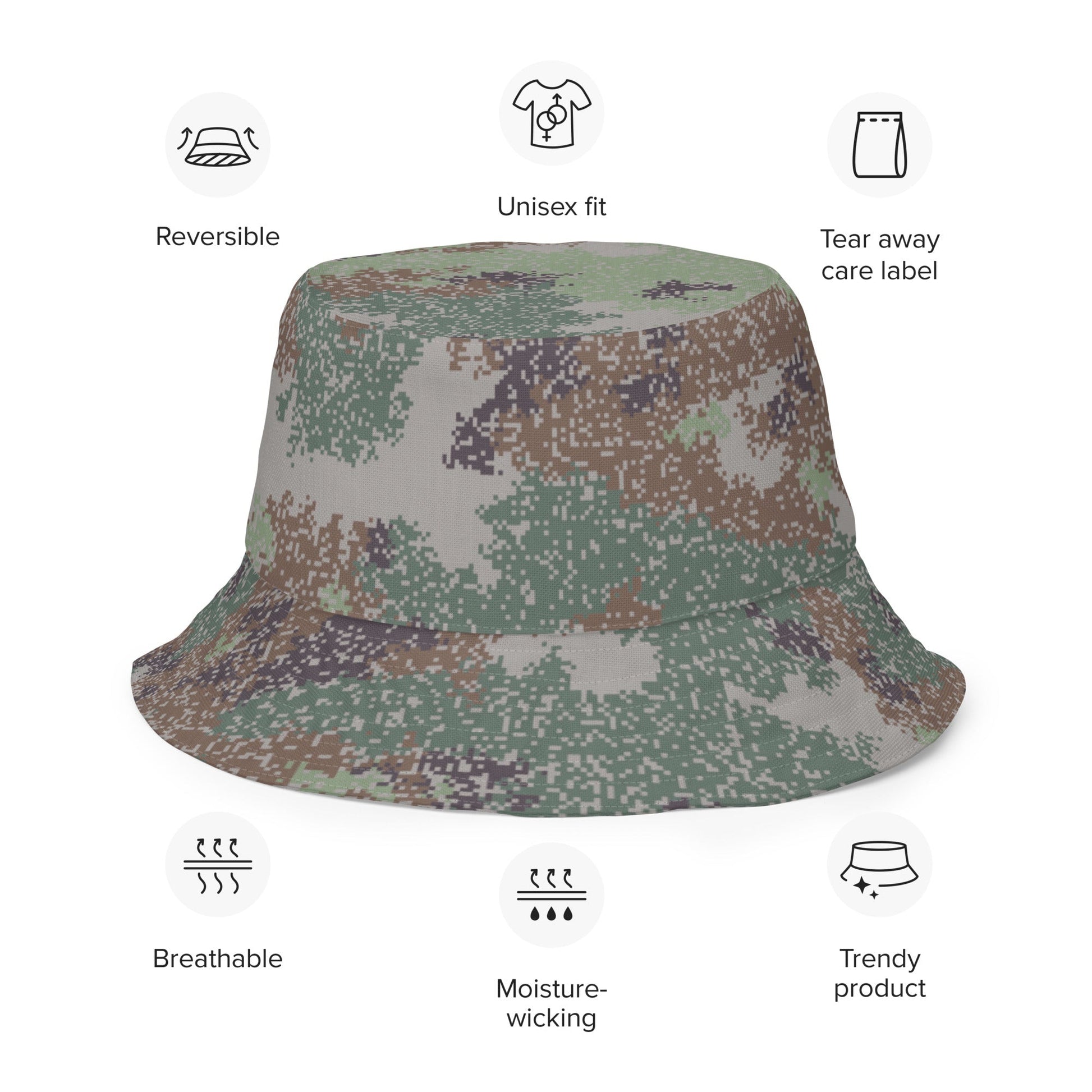 Chinese Digital Starry Sky CAMO Reversible bucket hat Bucket Hats