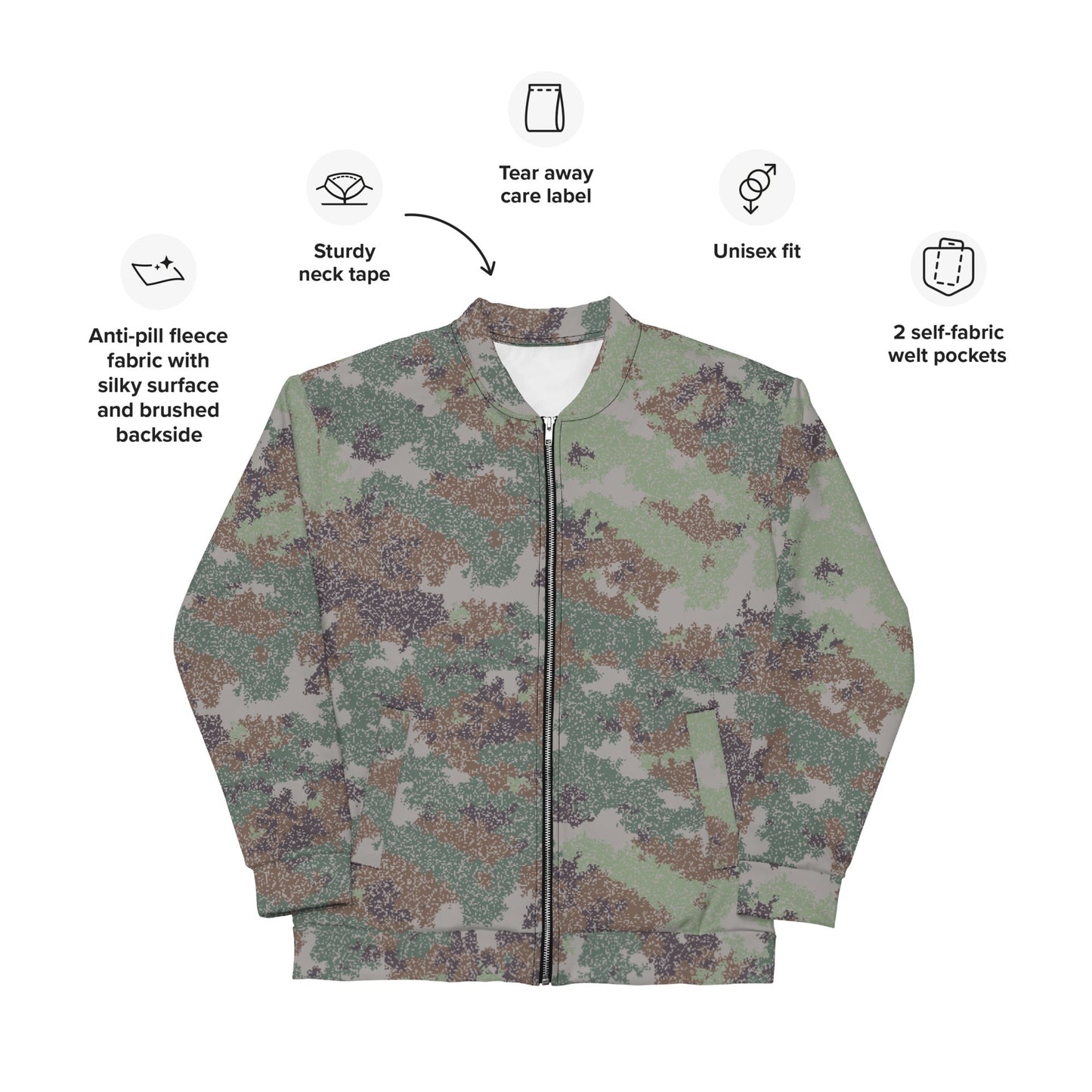 Chinese Digital Starry Sky CAMO Unisex Bomber Jacket - Jackets