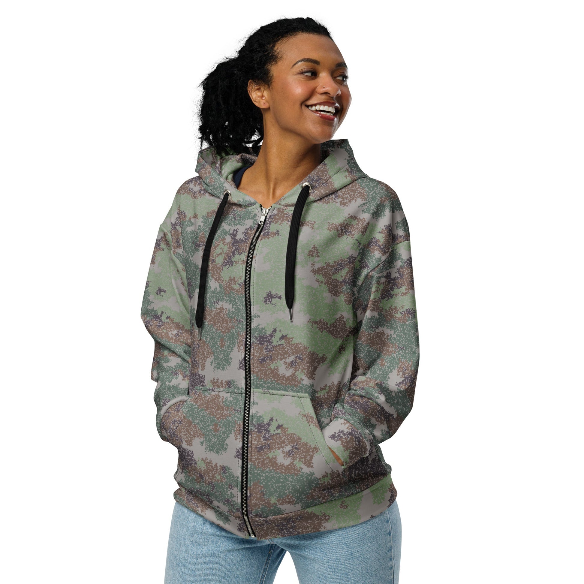 Chinese Digital Starry Sky CAMO Unisex zip hoodie Zip Hoodies