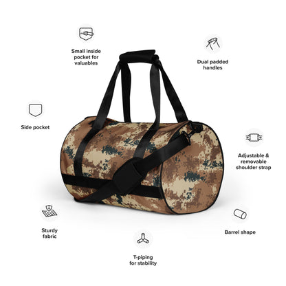 Chinese Digital Type 07 Arid CAMO gym bag - Gym Bags