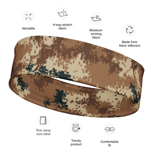 Chinese Digital Type 07 Arid CAMO Headband - M - Headbands