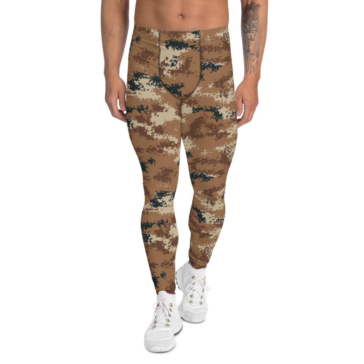 Chinese Digital Type 07 Arid CAMO Mens Leggings - XS