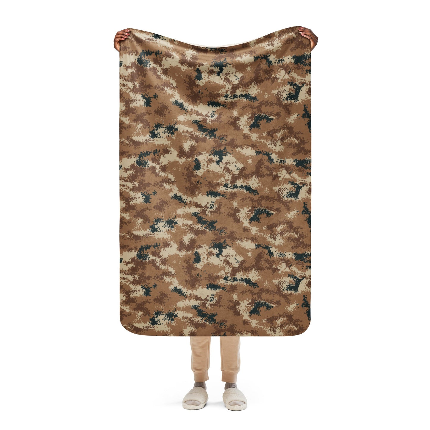 Chinese Digital Type 07 Arid CAMO Sherpa blanket - 37″×57″ - Blankets
