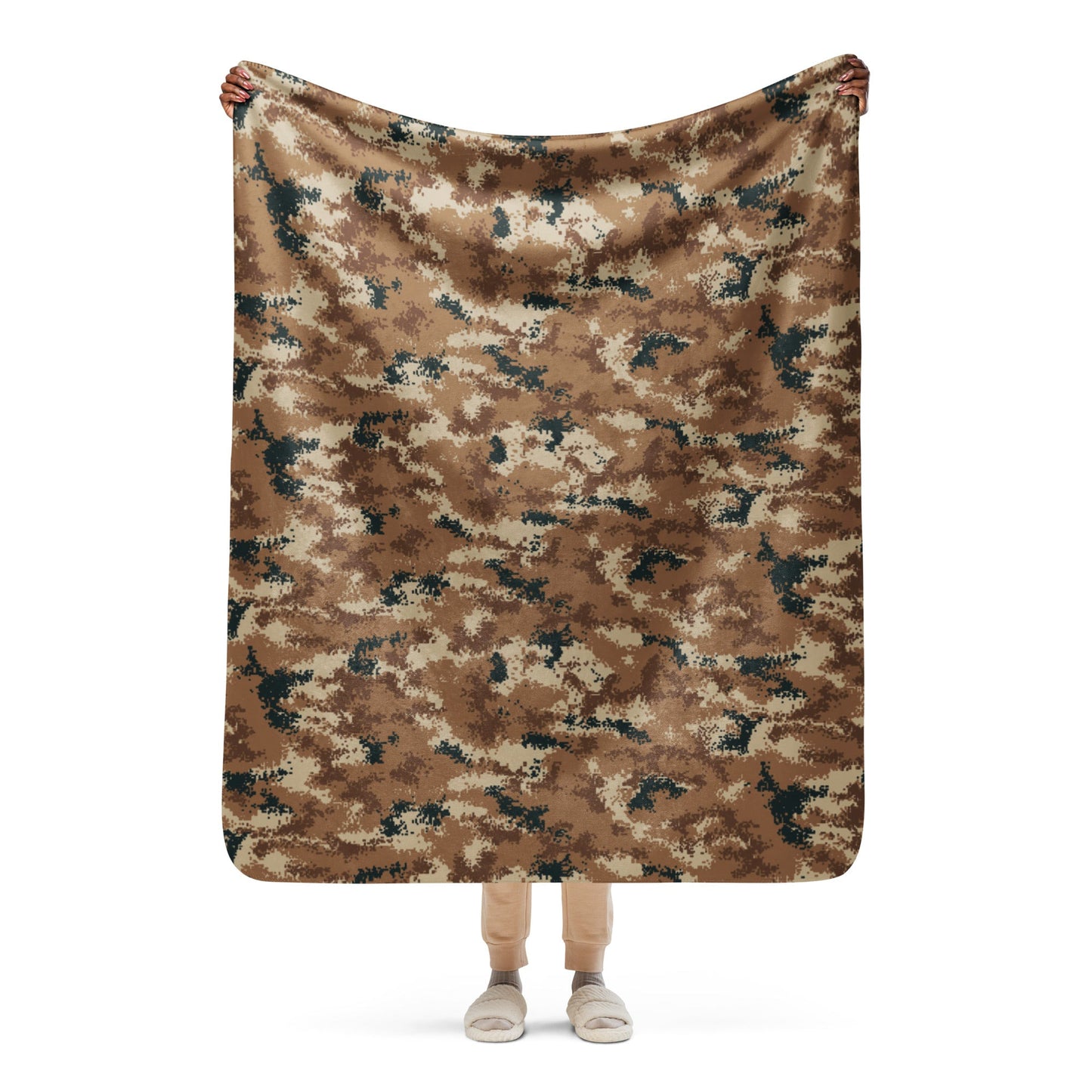 Chinese Digital Type 07 Arid CAMO Sherpa blanket - 50″×60″ - Blankets