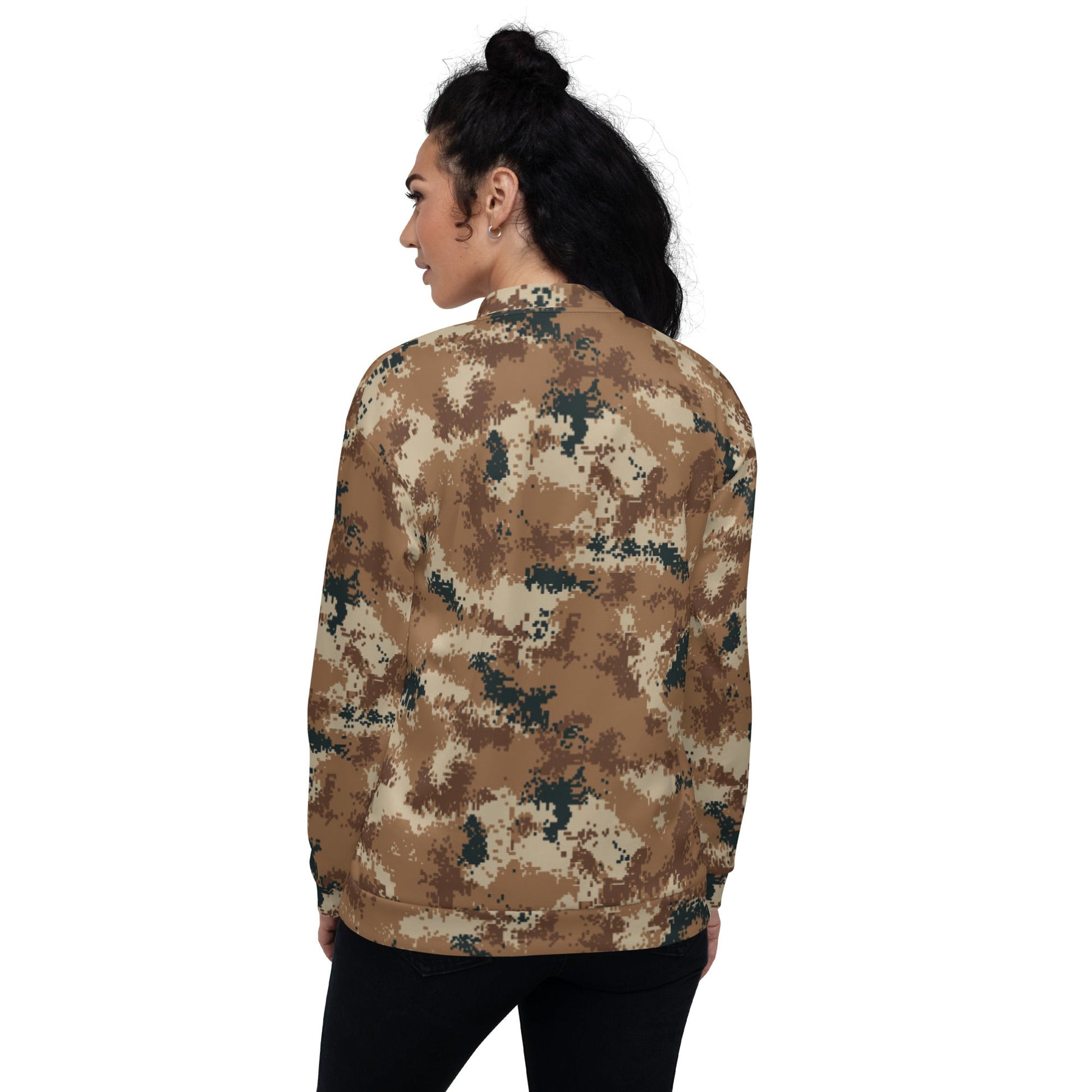 Chinese Digital Type 07 Arid CAMO Unisex Bomber Jacket - Jackets