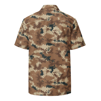 Chinese Digital Type 07 Arid CAMO Unisex button shirt - Button Shirts