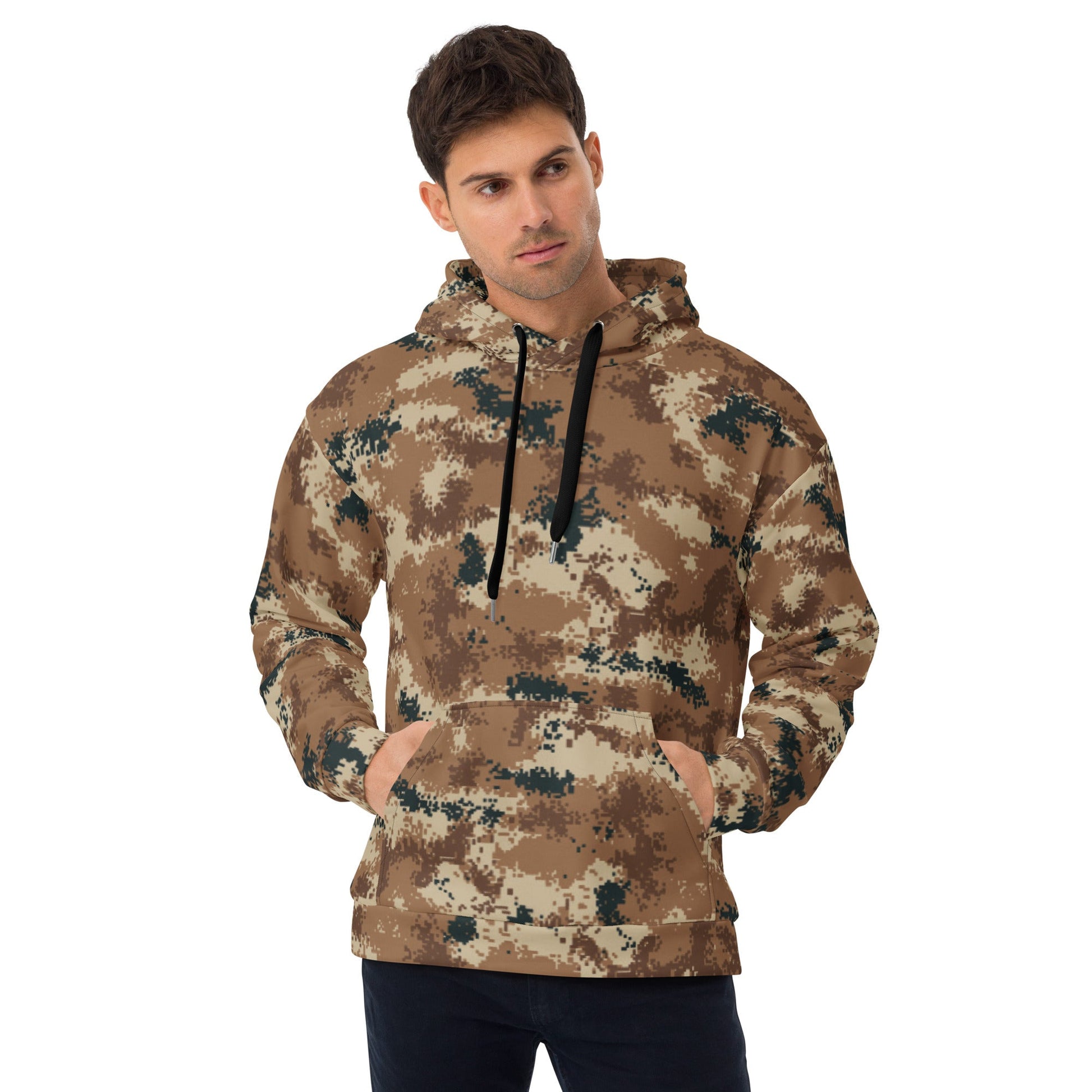 Chinese Digital Type 07 Arid CAMO Unisex Hoodie - 2XS - Hoodies