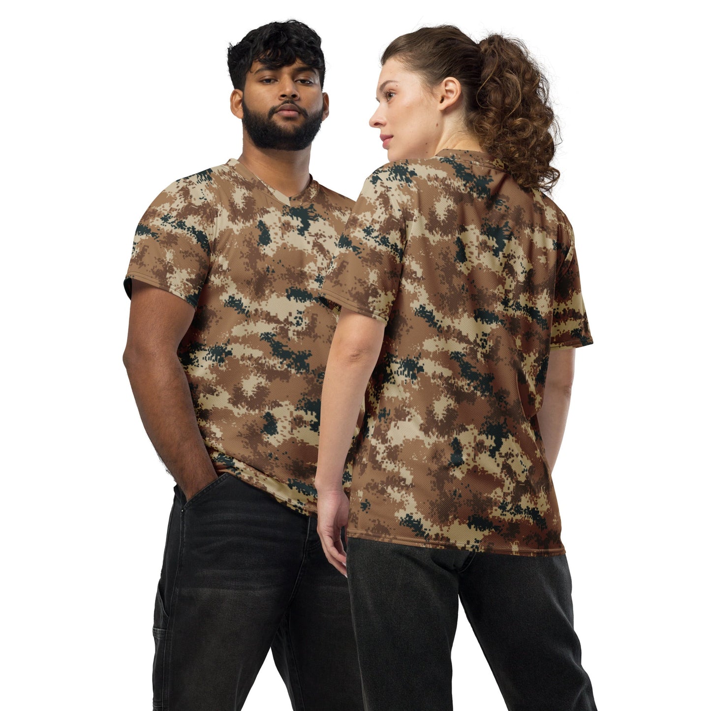 Chinese Digital Type 07 Arid CAMO unisex sports jersey - 2XS - Sports Jerseys