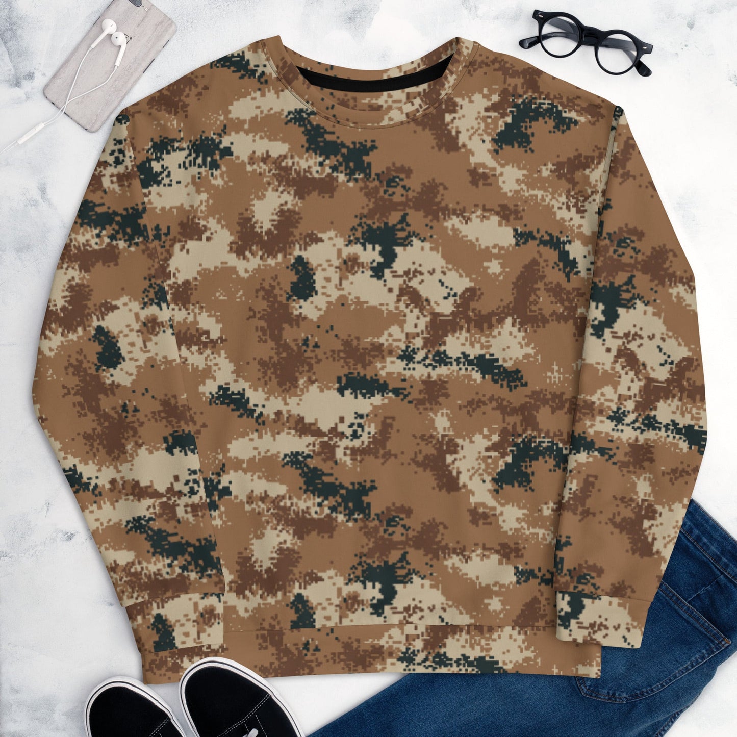 Chinese Digital Type 07 Arid CAMO Unisex Sweatshirt - Sweatshirts