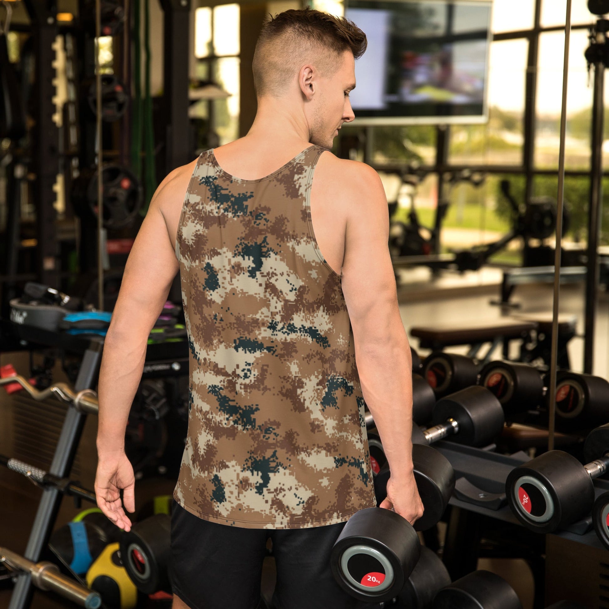 Chinese Digital Type 07 Arid CAMO Unisex Tank Top - Tops