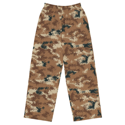 Chinese Digital Type 07 Arid CAMO unisex wide-leg pants - 2XS - Wide-leg Pants