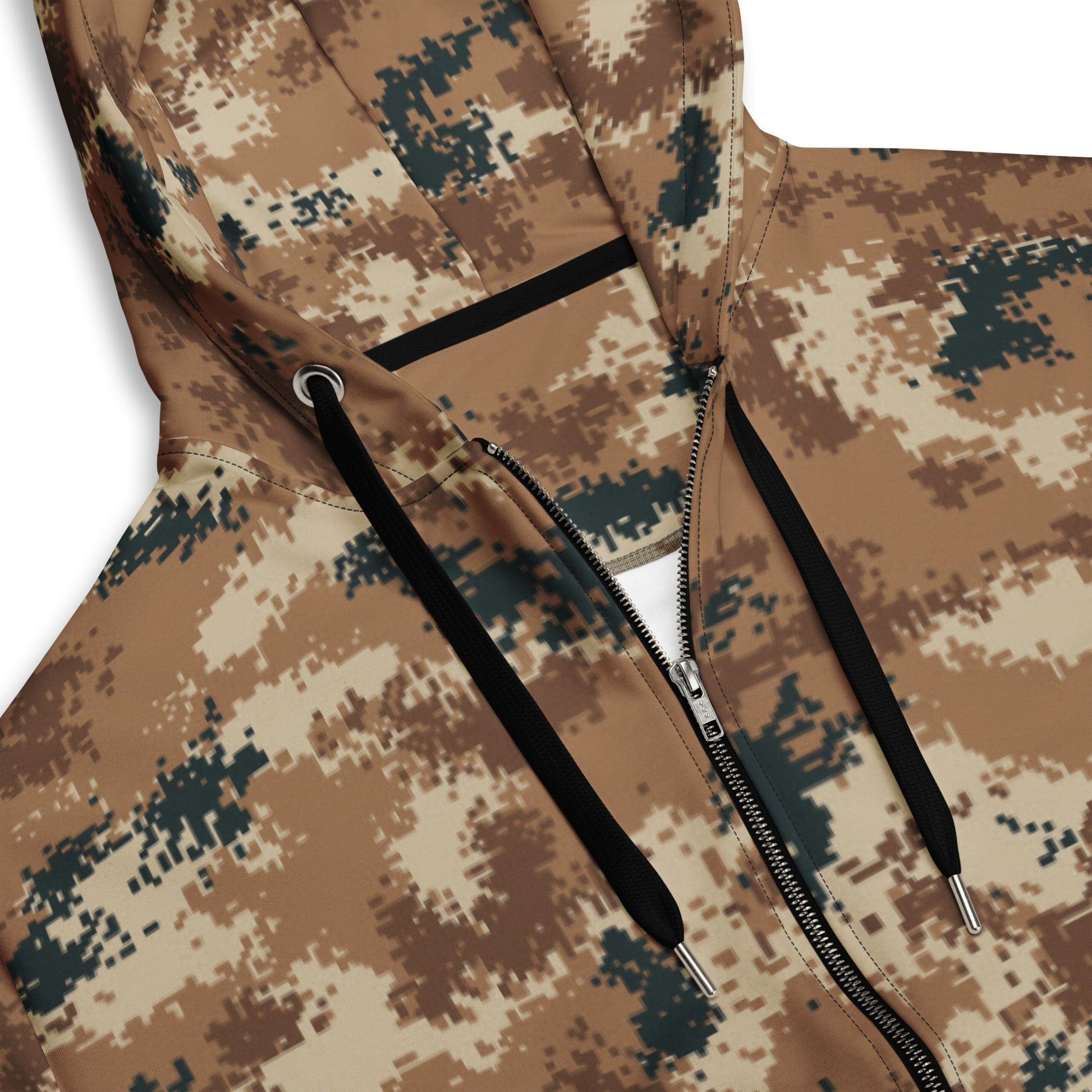 Chinese Digital Type 07 Arid CAMO Unisex zip hoodie - Zip Hoodies