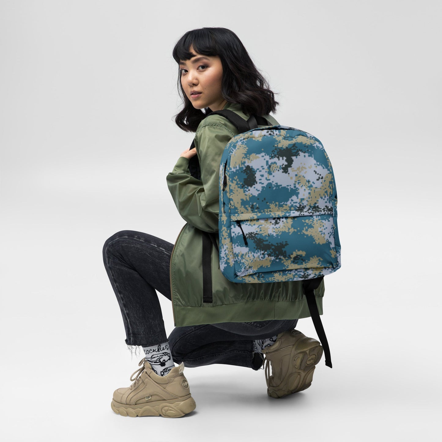 Chinese Digital Type 07 Ocean CAMO Backpack - Backpacks