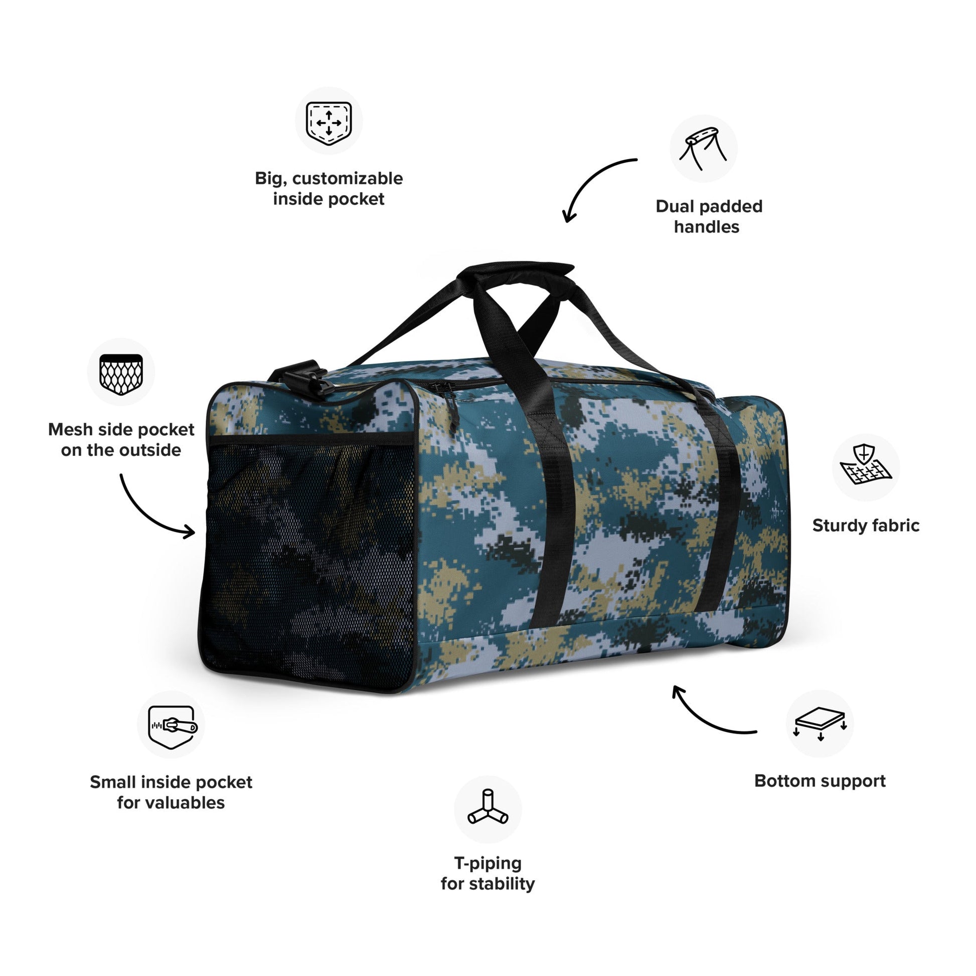 Chinese Digital Type 07 Ocean CAMO Duffle bag - Bags