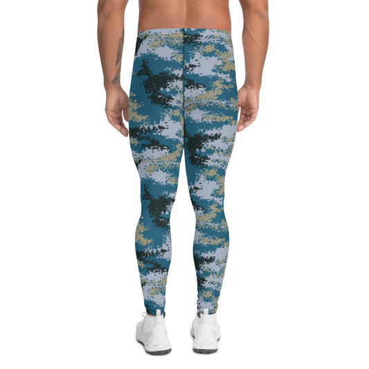 Chinese Digital Type 07 Ocean CAMO Mens Leggings