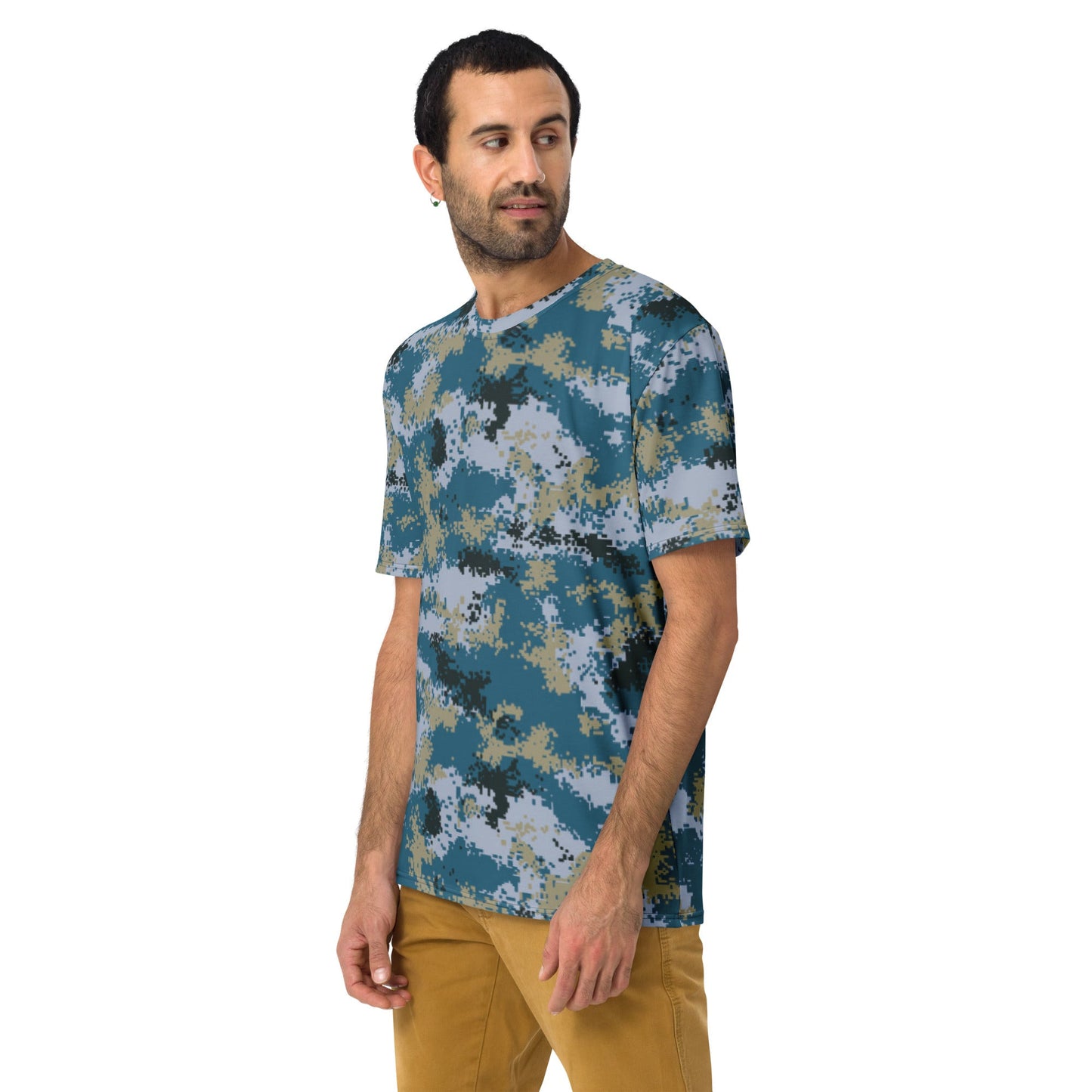 Chinese Digital Type 07 Ocean CAMO Mens t-shirt - T-Shirts