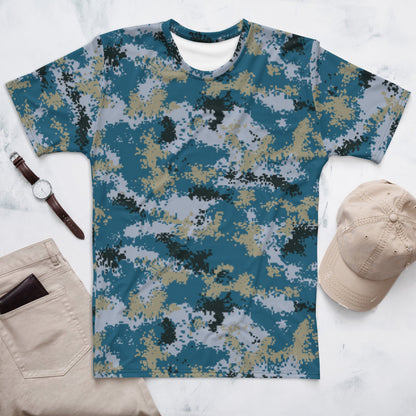 Chinese Digital Type 07 Ocean CAMO Mens t-shirt - XS - T-Shirts