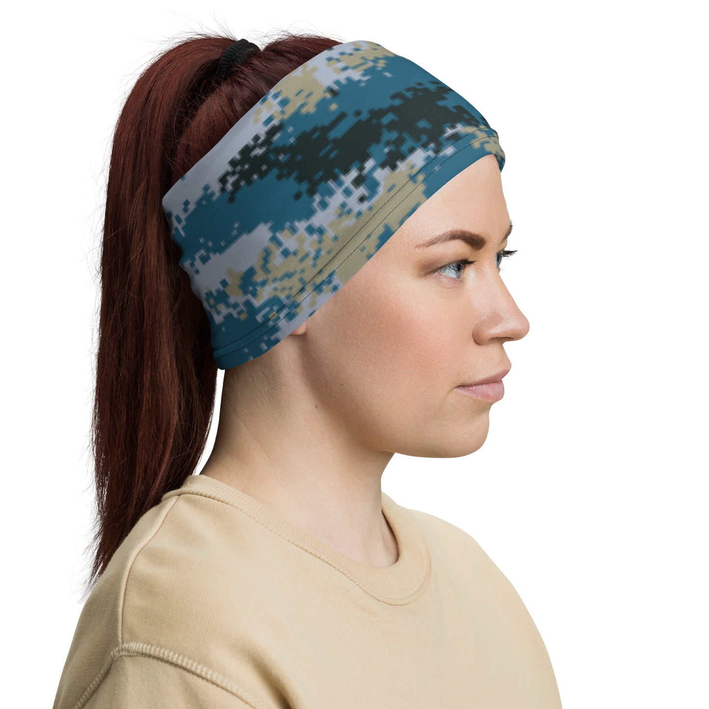 Chinese Digital Type 07 Ocean CAMO Neck Gaiter