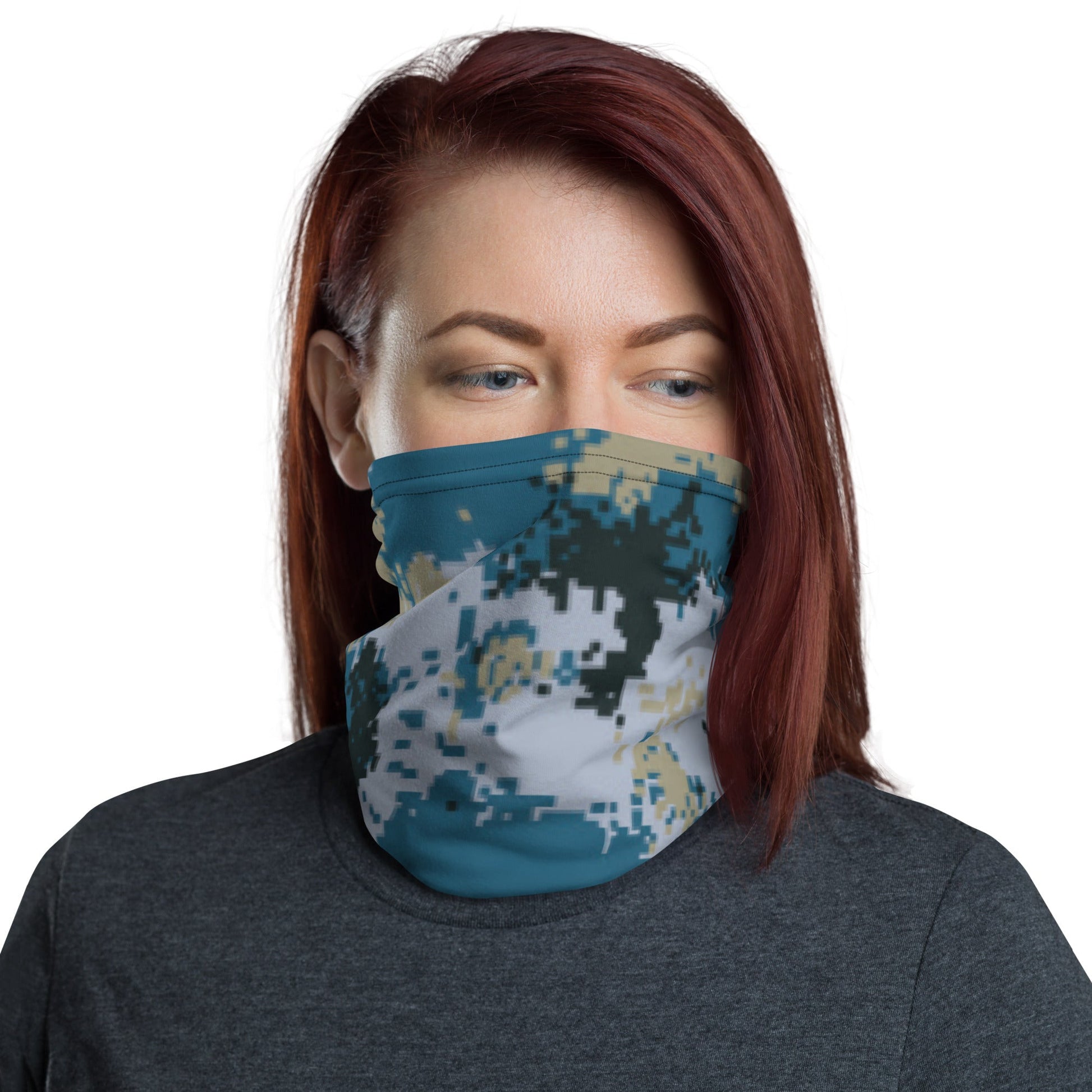 Chinese Digital Type 07 Ocean CAMO Neck Gaiter