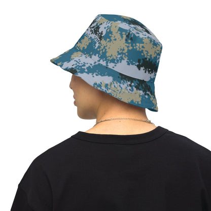 Chinese Digital Type 07 Ocean CAMO Reversible bucket hat - S/M - Bucket Hats