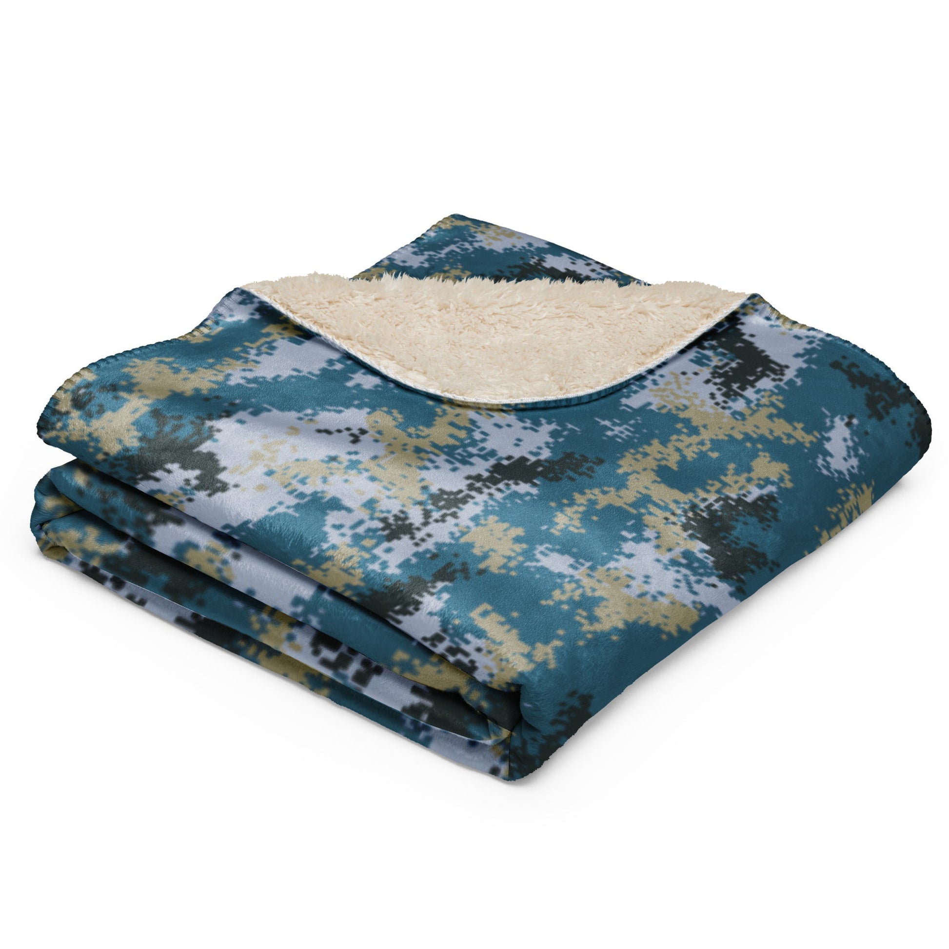 Chinese Digital Type 07 Ocean CAMO Sherpa blanket - Blankets
