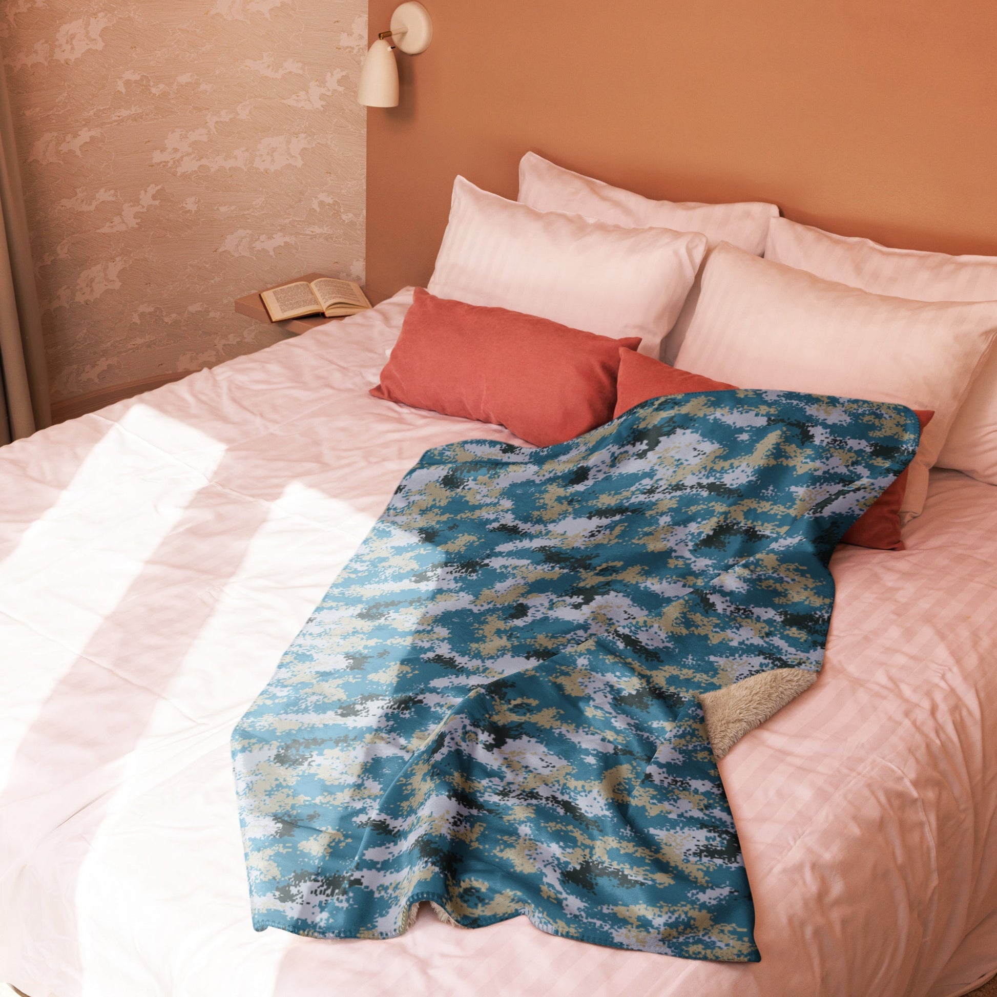 Chinese Digital Type 07 Ocean CAMO Sherpa blanket - Blankets