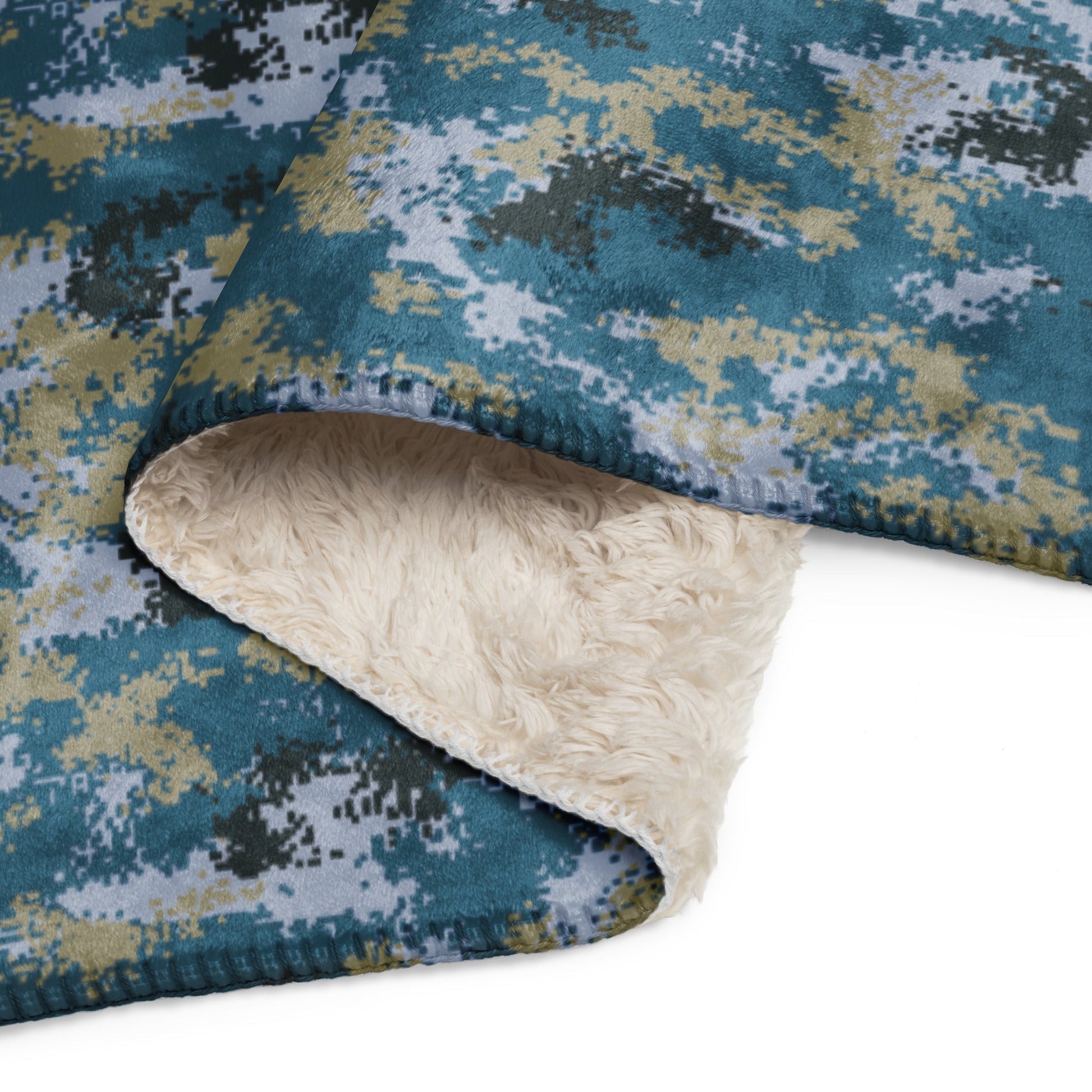 Chinese Digital Type 07 Ocean CAMO Sherpa blanket - Blankets