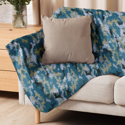 Chinese Digital Type 07 Ocean CAMO Sherpa blanket - Blankets