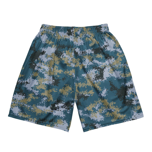 Chinese Digital Type 07 Ocean CAMO Unisex mesh shorts - Mesh Shorts