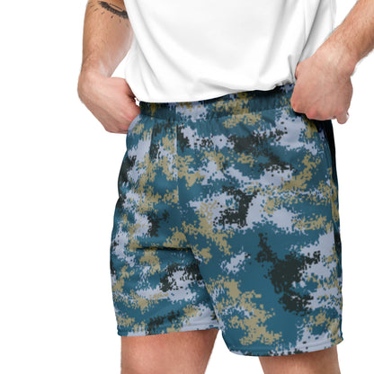 Chinese Digital Type 07 Ocean CAMO Unisex mesh shorts - Mesh Shorts