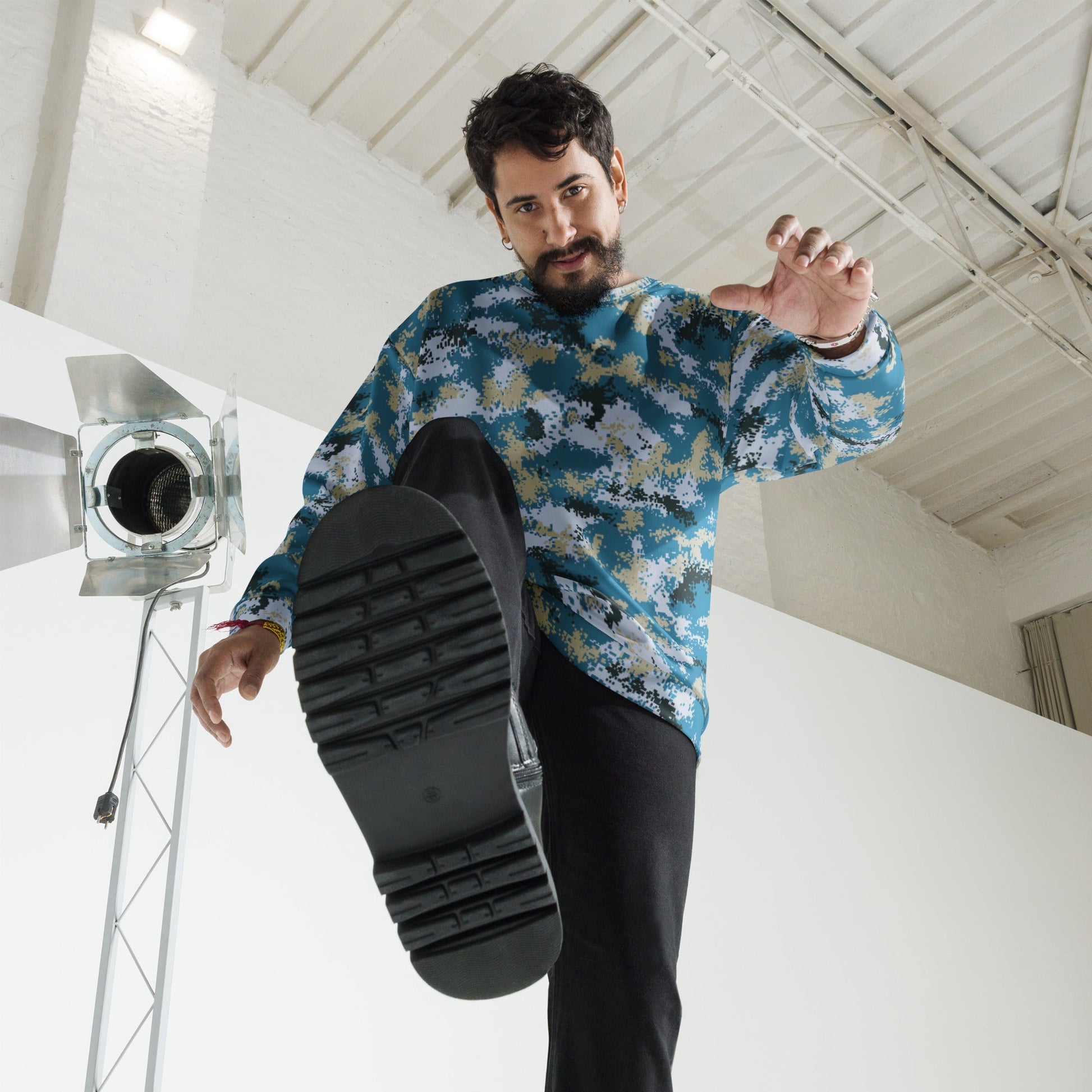 Chinese Digital Type 07 Ocean CAMO Unisex Sweatshirt - Sweatshirts