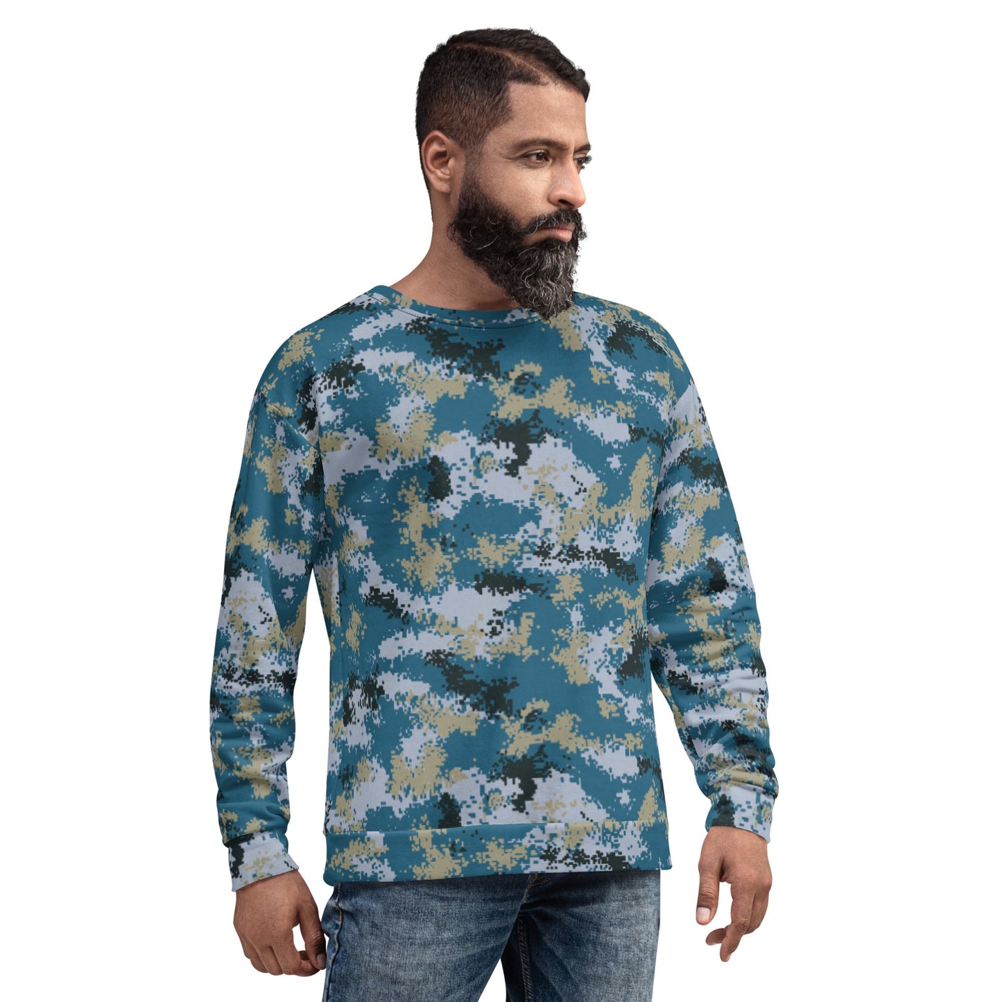 Chinese Digital Type 07 Ocean CAMO Unisex Sweatshirt - Sweatshirts