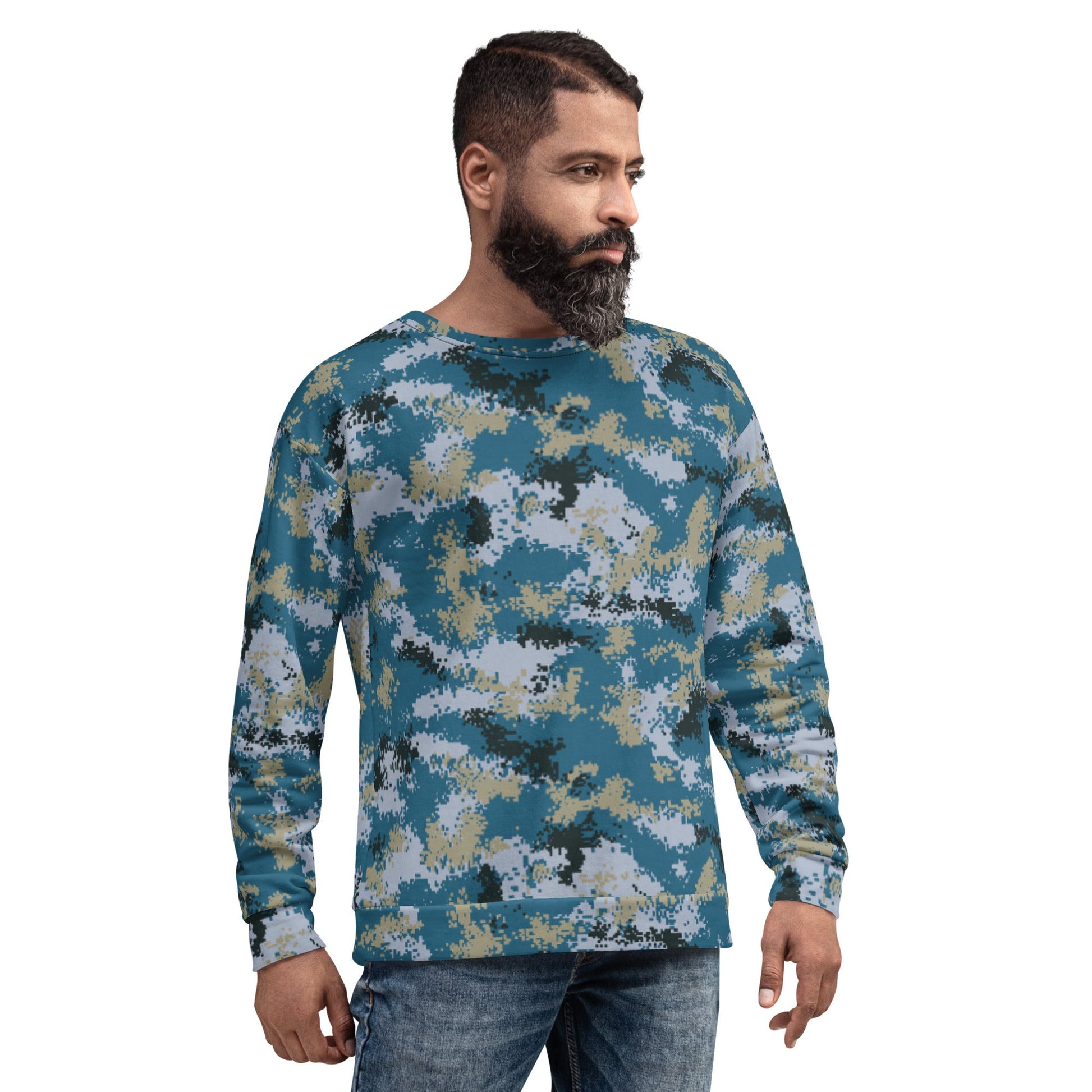 Chinese Digital Type 07 Ocean CAMO Unisex Sweatshirt - Sweatshirts