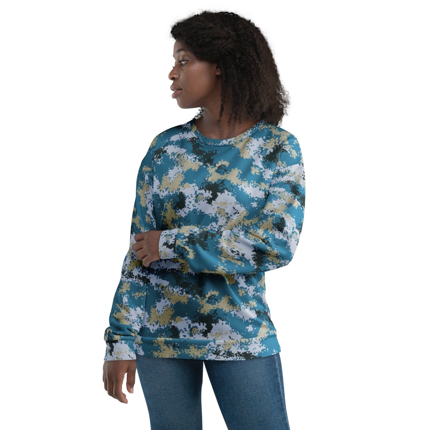Chinese Digital Type 07 Ocean CAMO Unisex Sweatshirt - Sweatshirts