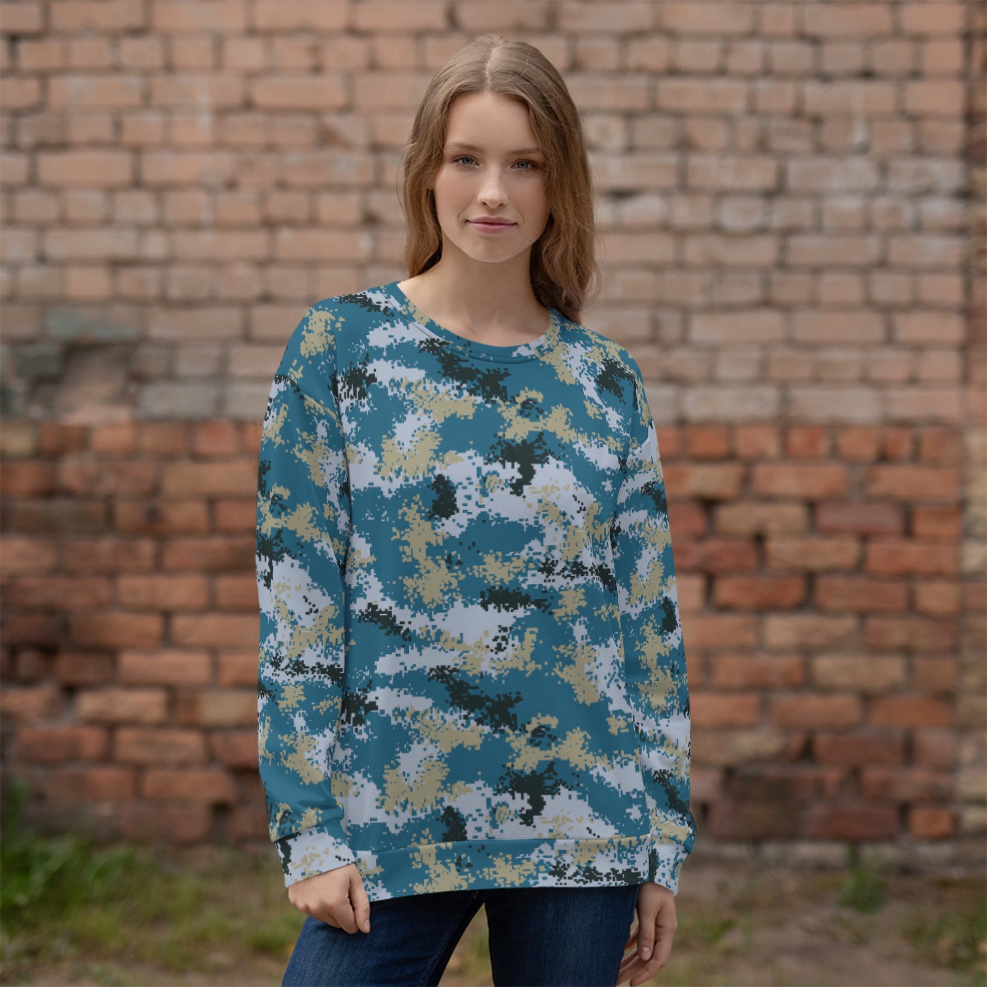 Chinese Digital Type 07 Ocean CAMO Unisex Sweatshirt - Sweatshirts