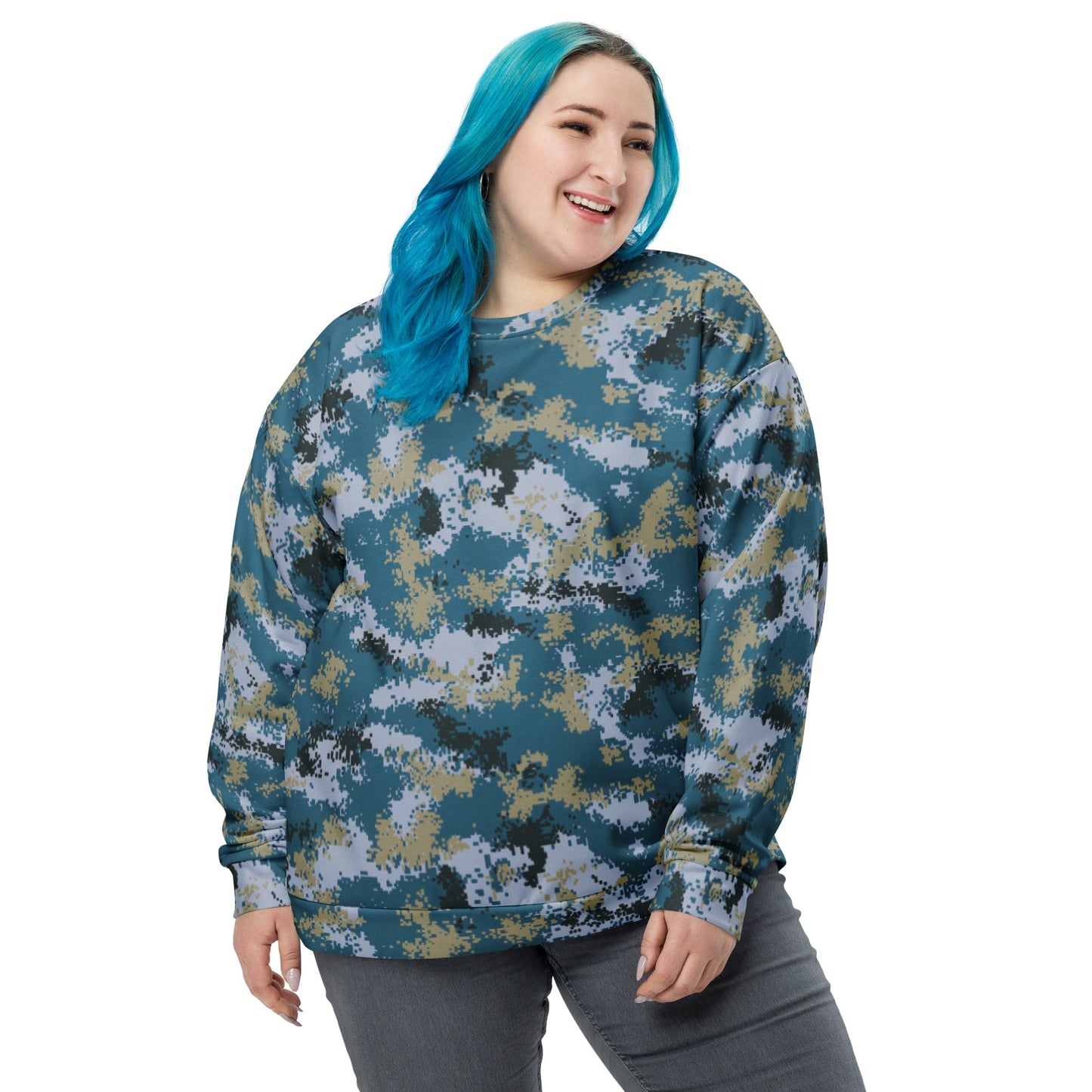 Chinese Digital Type 07 Ocean CAMO Unisex Sweatshirt - Sweatshirts