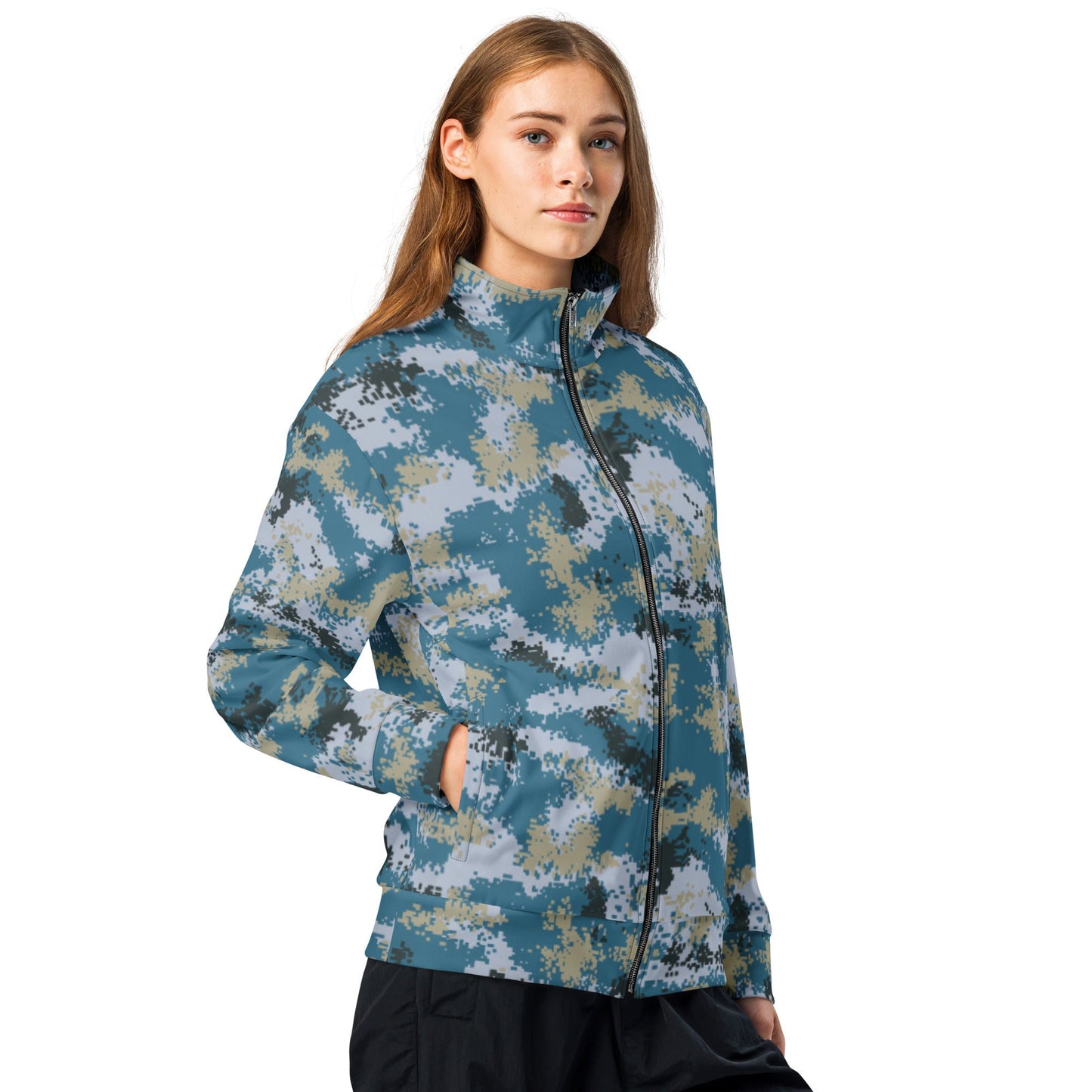 Chinese Digital Type 07 Ocean CAMO Unisex track jacket - Track Jackets