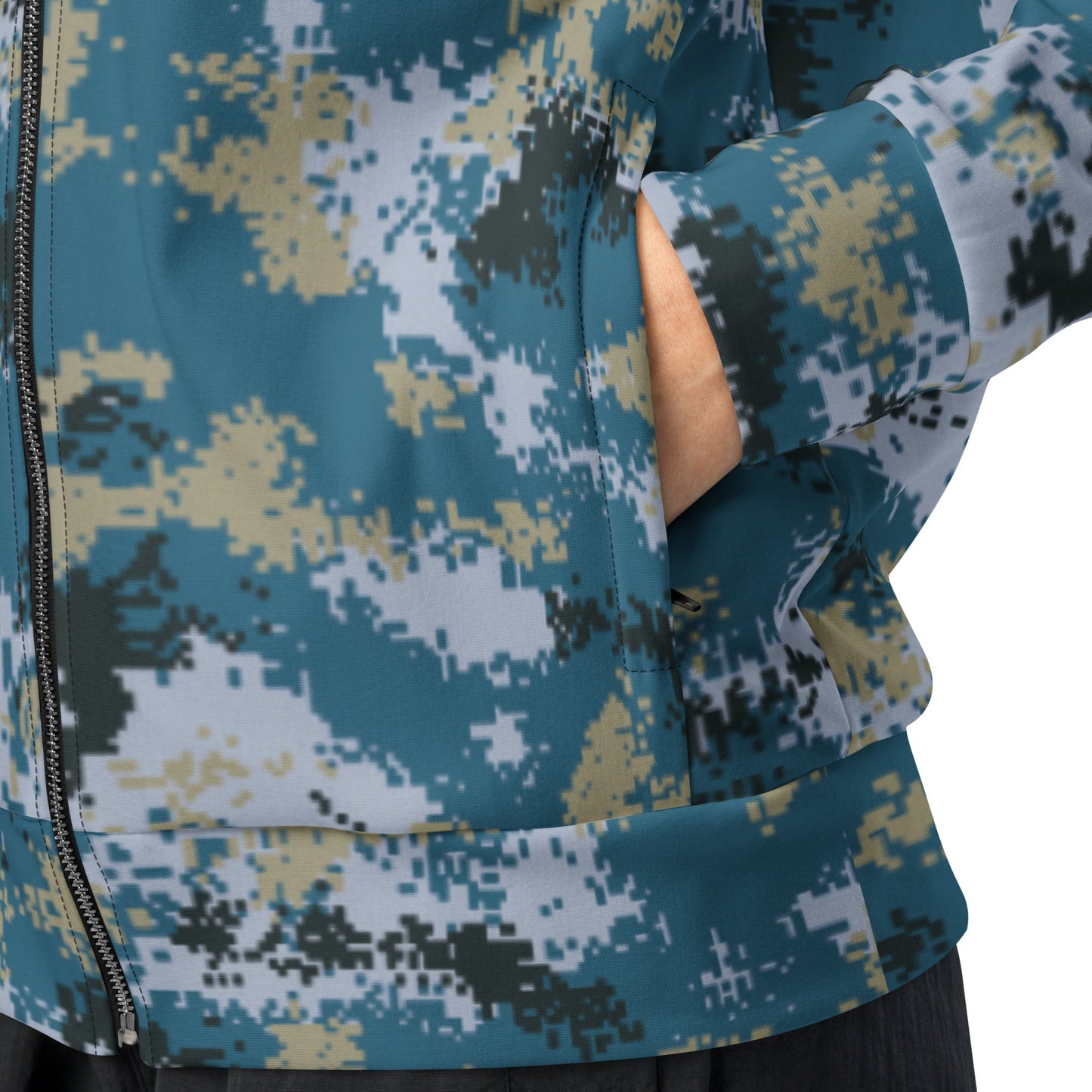 Chinese Digital Type 07 Ocean CAMO Unisex track jacket - Track Jackets