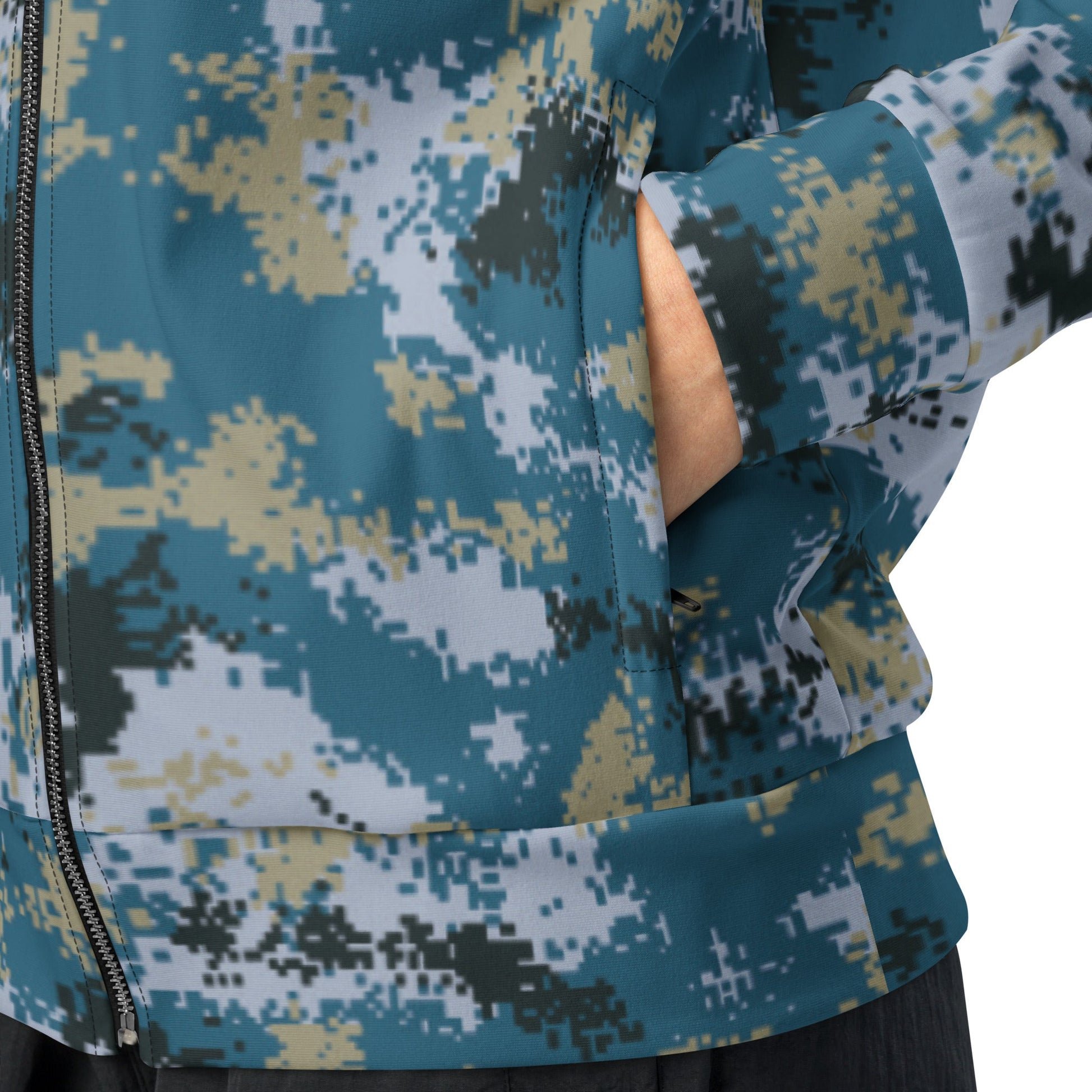 Chinese Digital Type 07 Ocean CAMO Unisex track jacket - Track Jackets