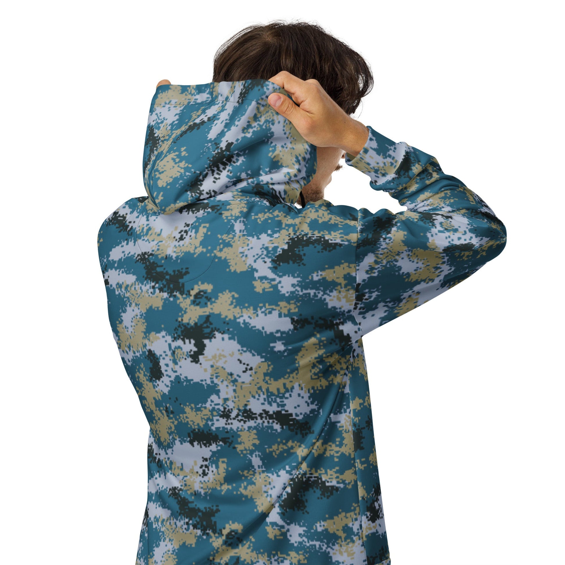 Chinese Digital Type 07 Ocean CAMO Unisex Zip Hoodie