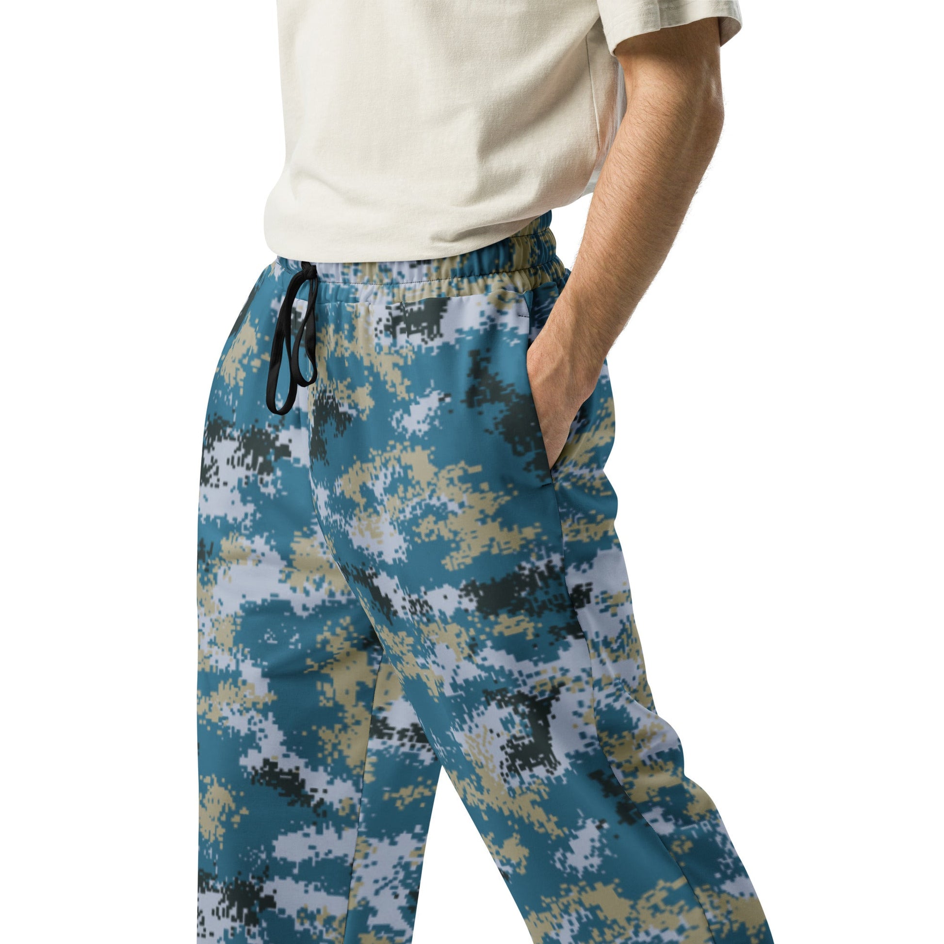 Chinese Digital Type 07 Ocean CAMO Wide-leg joggers - Joggers